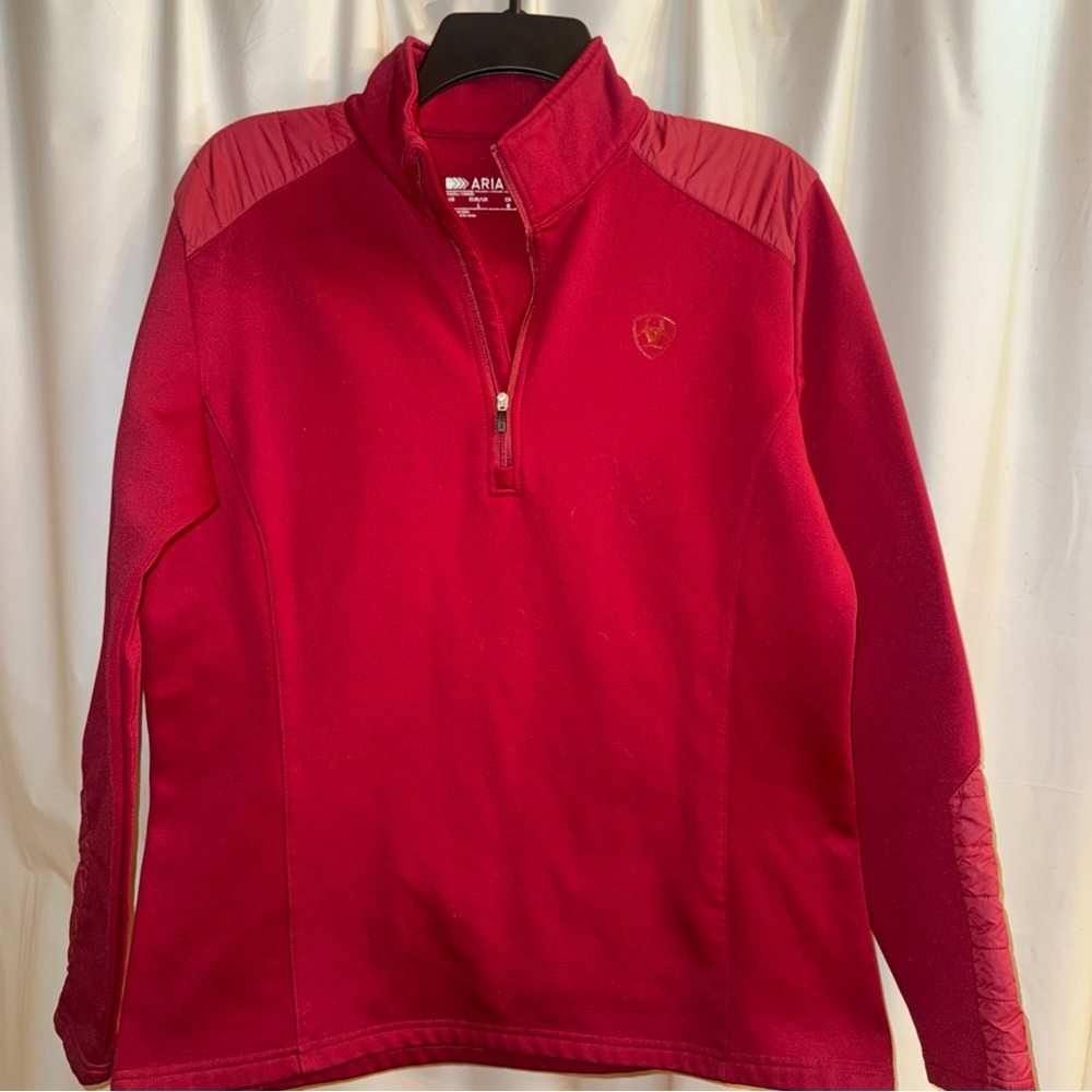 Ariat Tek Red Quarter-Zip Pullover - image 1